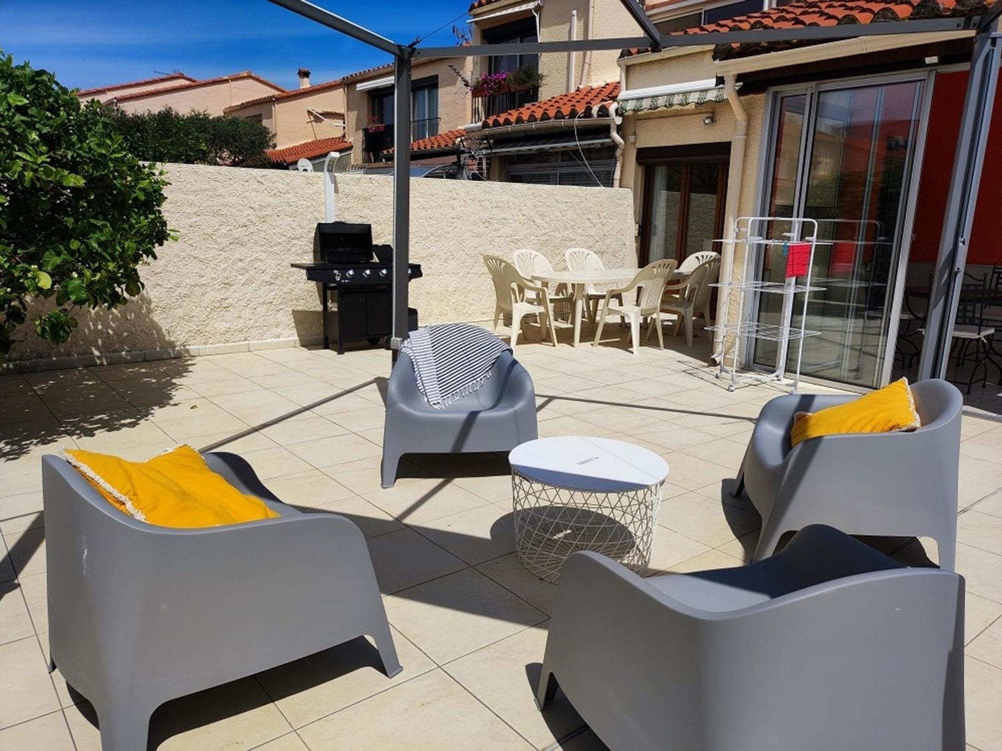 Pavillon 6 Pers A Argeles-Sur-Mer: Piscine, Clim, Parking, Wifi, Proche Plage - Fr-1-776-5 Exteriér fotografie